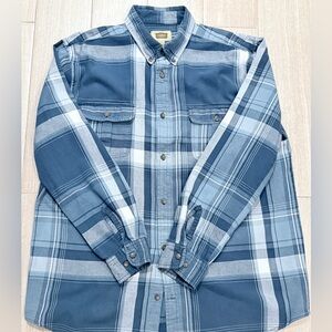 The Foundry Blue Plaid Shirt